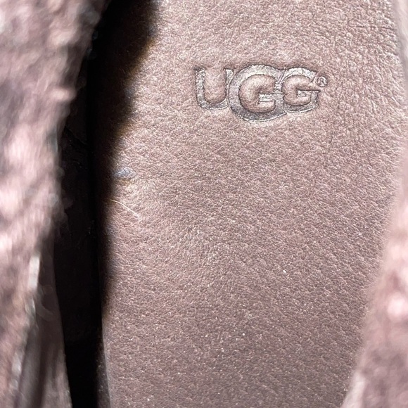 Ugg Dandylion Brown Leather Block Heeled Boots. Size 8.5 - Picture 11 of 14